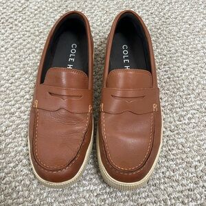 Cole Haan Men's Tan Leather Loafers 10